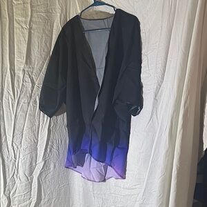 Elegant Black and Purple Women's Jacket